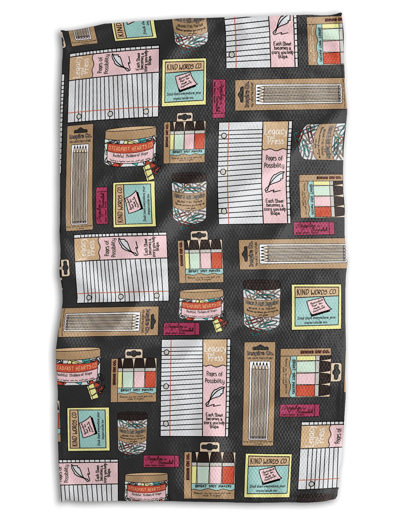 Teacher Appreciation 18x30 Work - harder Double - Sided Towel - Absorb - lumen