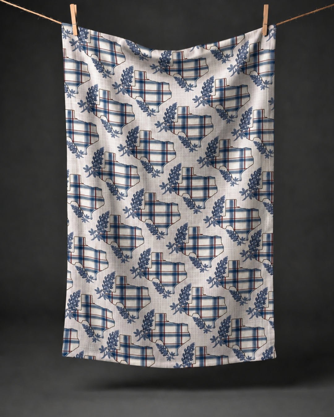 Texas Bluebonnet Kitchen Towel - Absorb-lumen