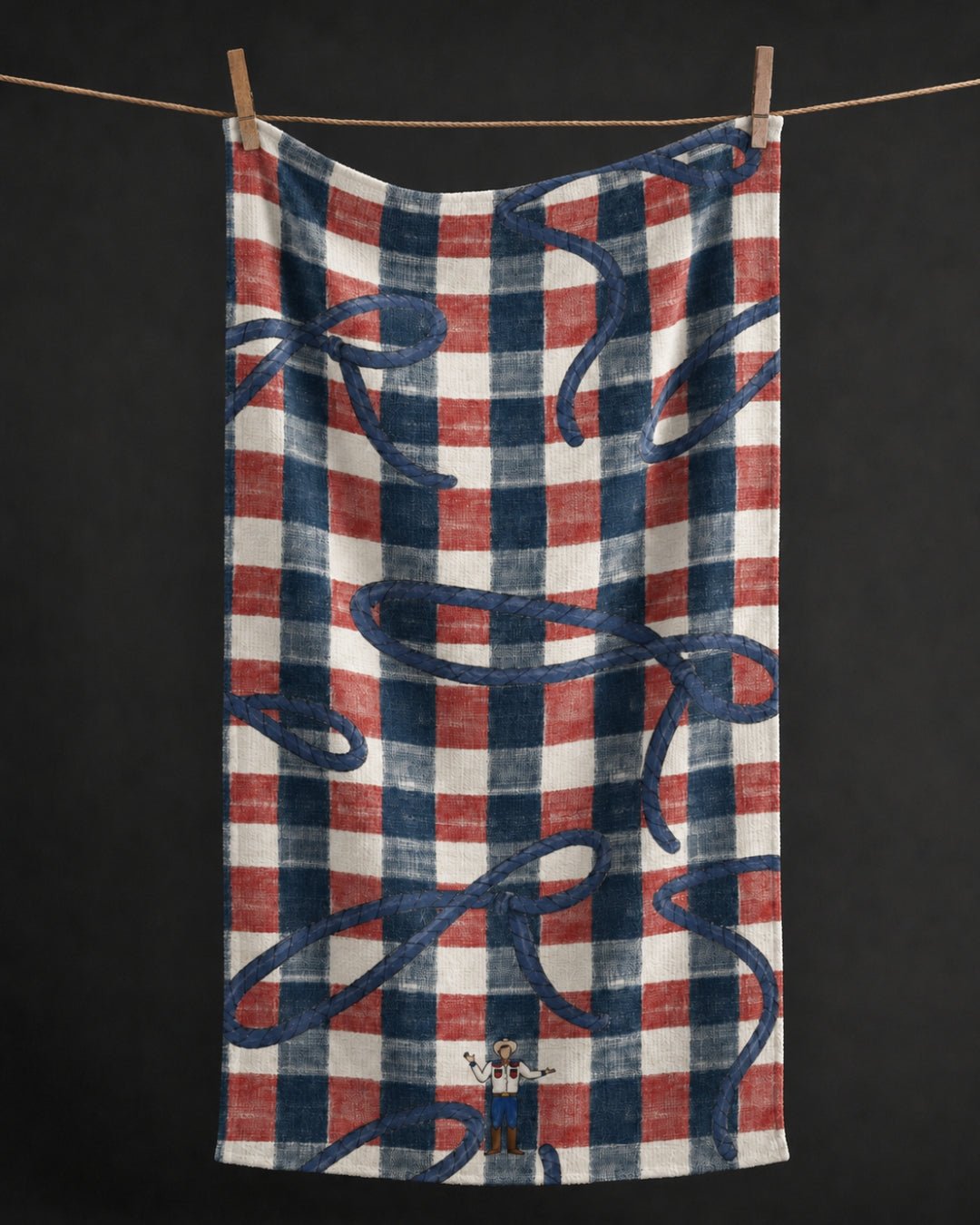 Texas Heritage Cowboy Bartender Towel - Absorb-lumen