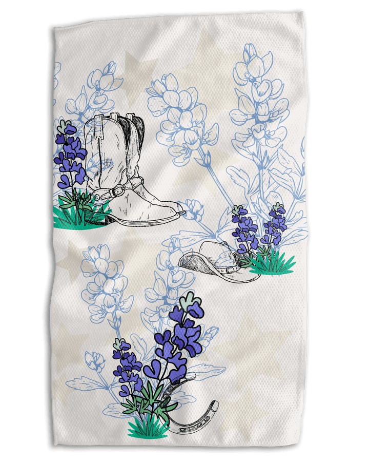 Texas Map 18x30 Work - harder Double - Sided Towel - Absorb - lumen