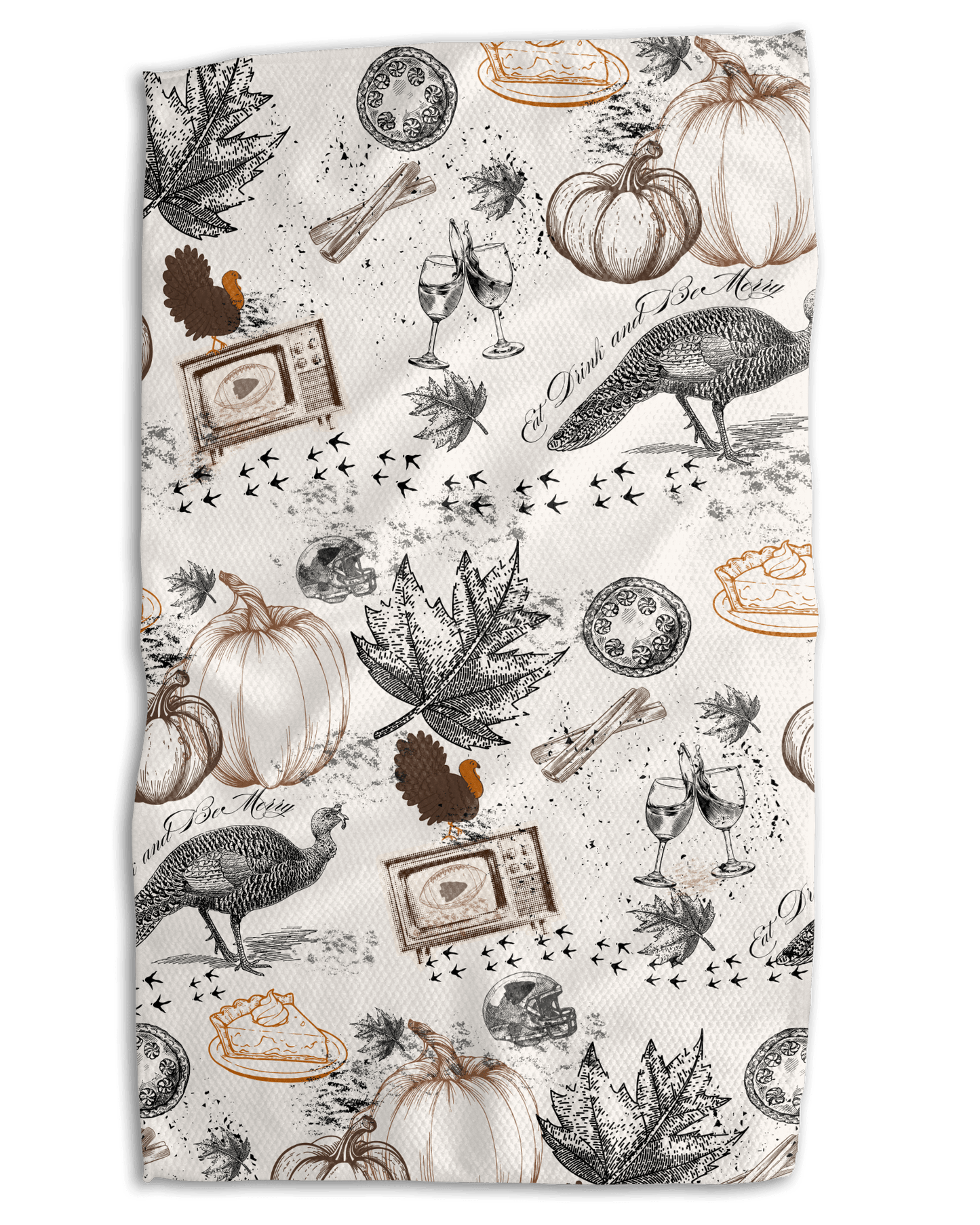 Turkey Day in KC 18x30 Work - harder Double - Sided Towel - Absorb - lumen
