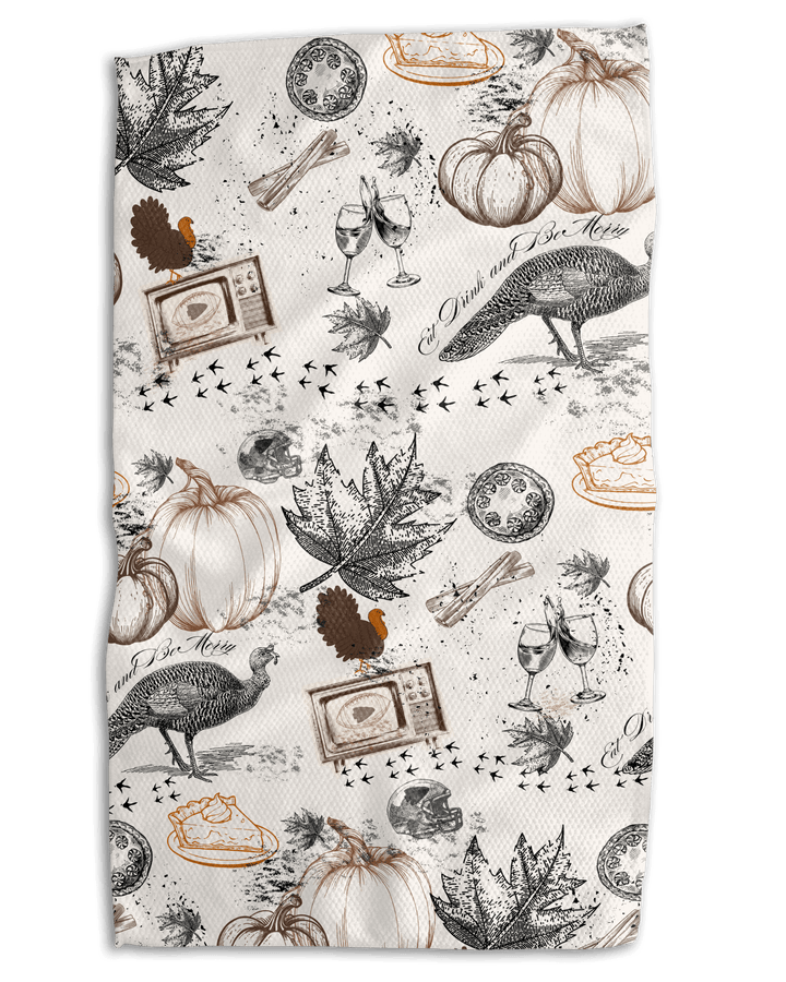 Turkey Day in KC 18x30 Work - harder Double - Sided Towel - Absorb - lumen