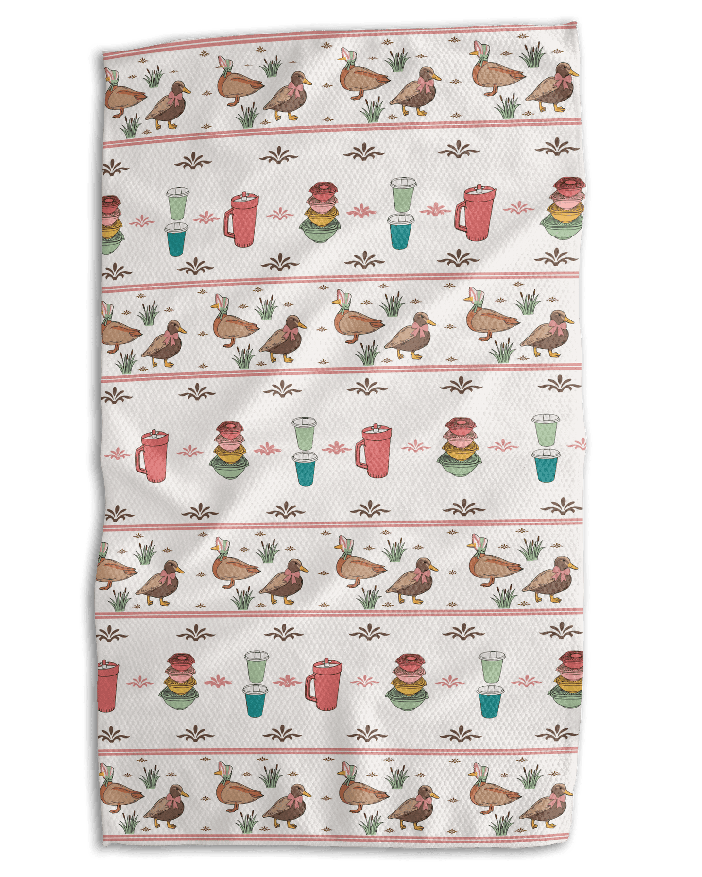 Vintage Ducks Tupperware Kitchen Towel - Absorb - lumen