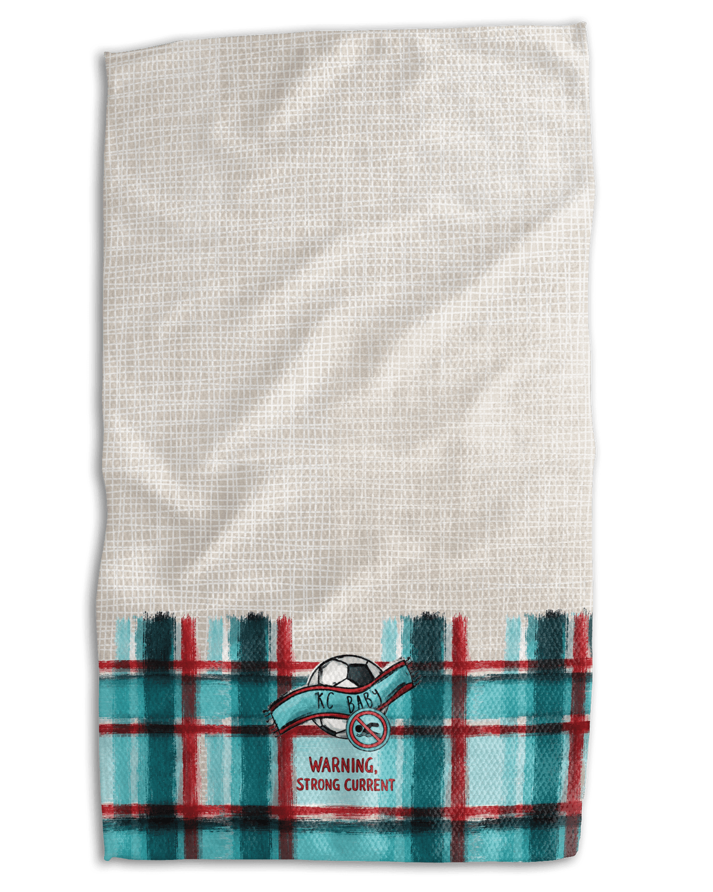 Warning, Strong Current Kitchen Towel - Absorb-lumen