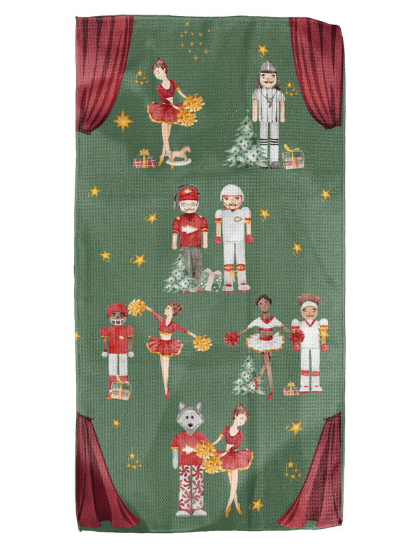Watercolor Nutcracker 18x30 Work - harder Double - Sided Towel - Absorb - lumen