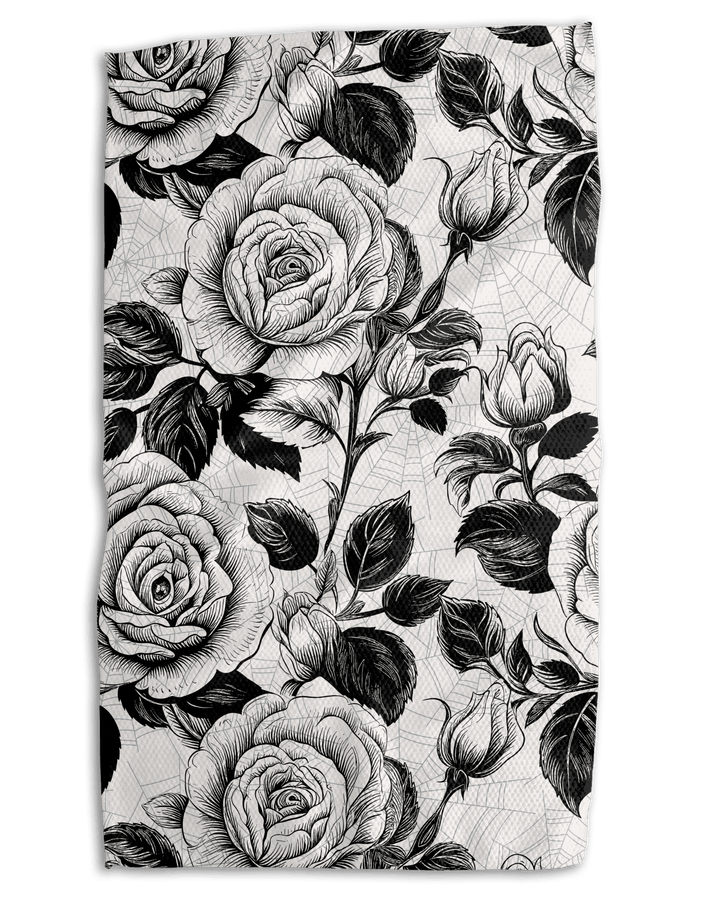 Web of Roses 18x30 Work - harder Double - Sided Towel - Absorb - lumen
