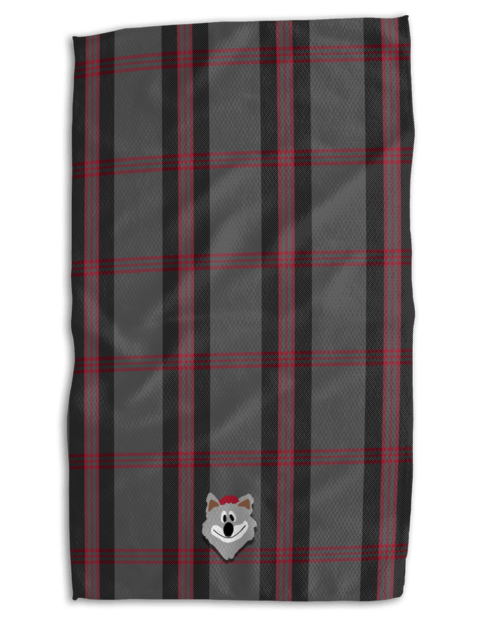 Wolf Tie Plaid 18x30 Work - harder Double - Sided Towel - Absorb - lumen